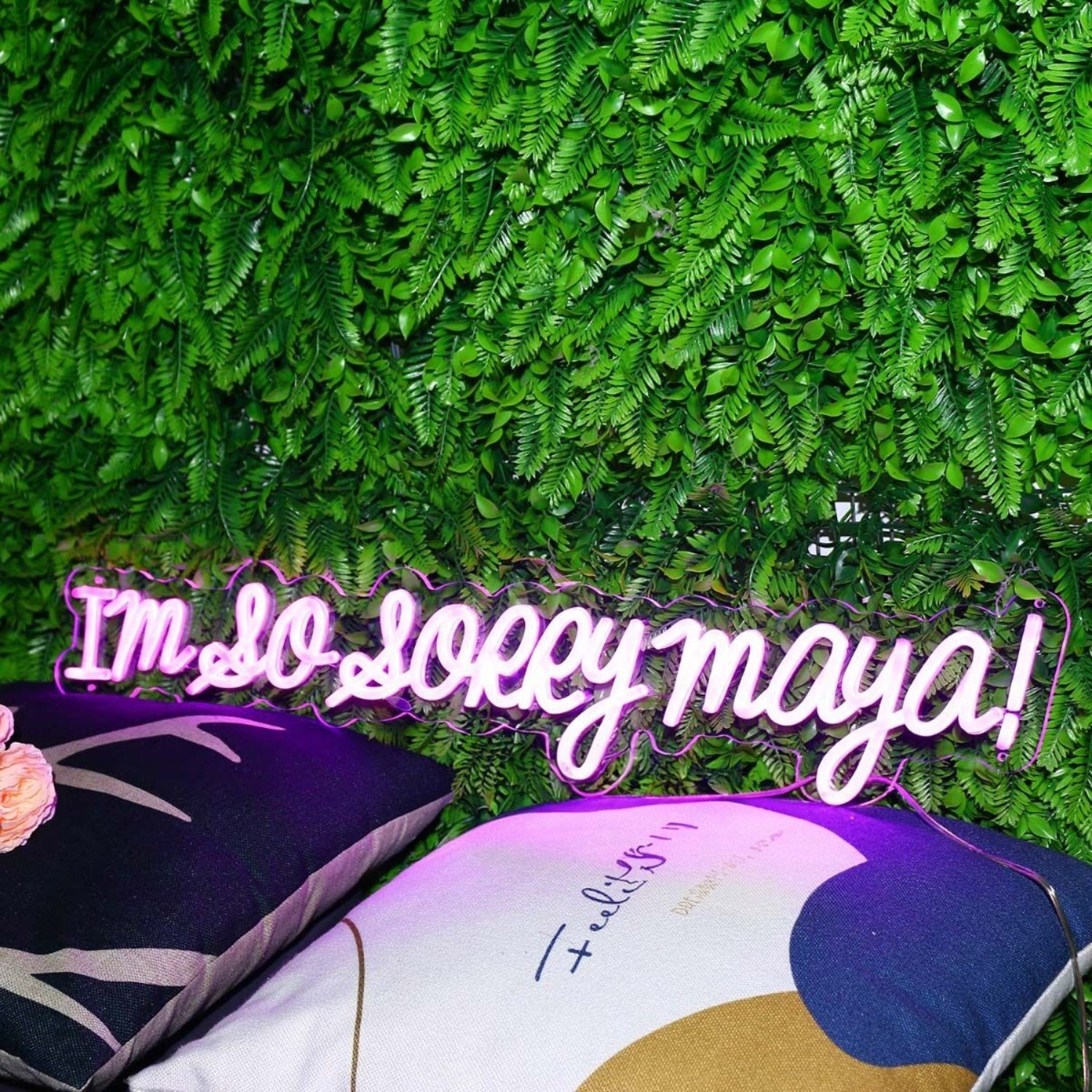 I Am So Sorry Maya Purple Led Neon Sign - Shineneon