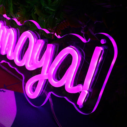 I Am So Sorry Maya Purple Led Neon Sign - Shineneon