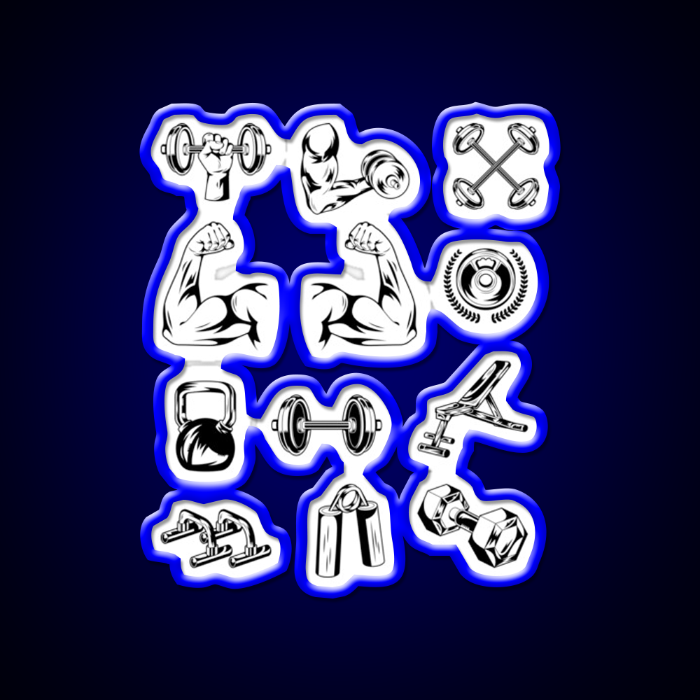 I Am Stronger Gym Fitness Led Neon Signs Pack Gym Fitness Led Neon Sign Rgb Color - LED neon sign view 5