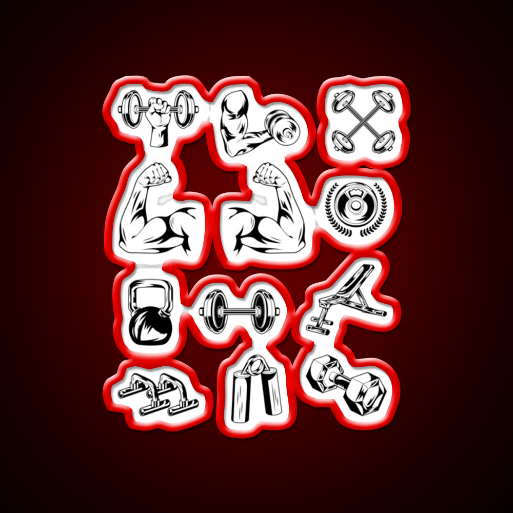 I Am Stronger Gym Fitness Led Neon Signs Pack Gym Fitness Led Neon Sign Rgb Color - LED neon sign view 10