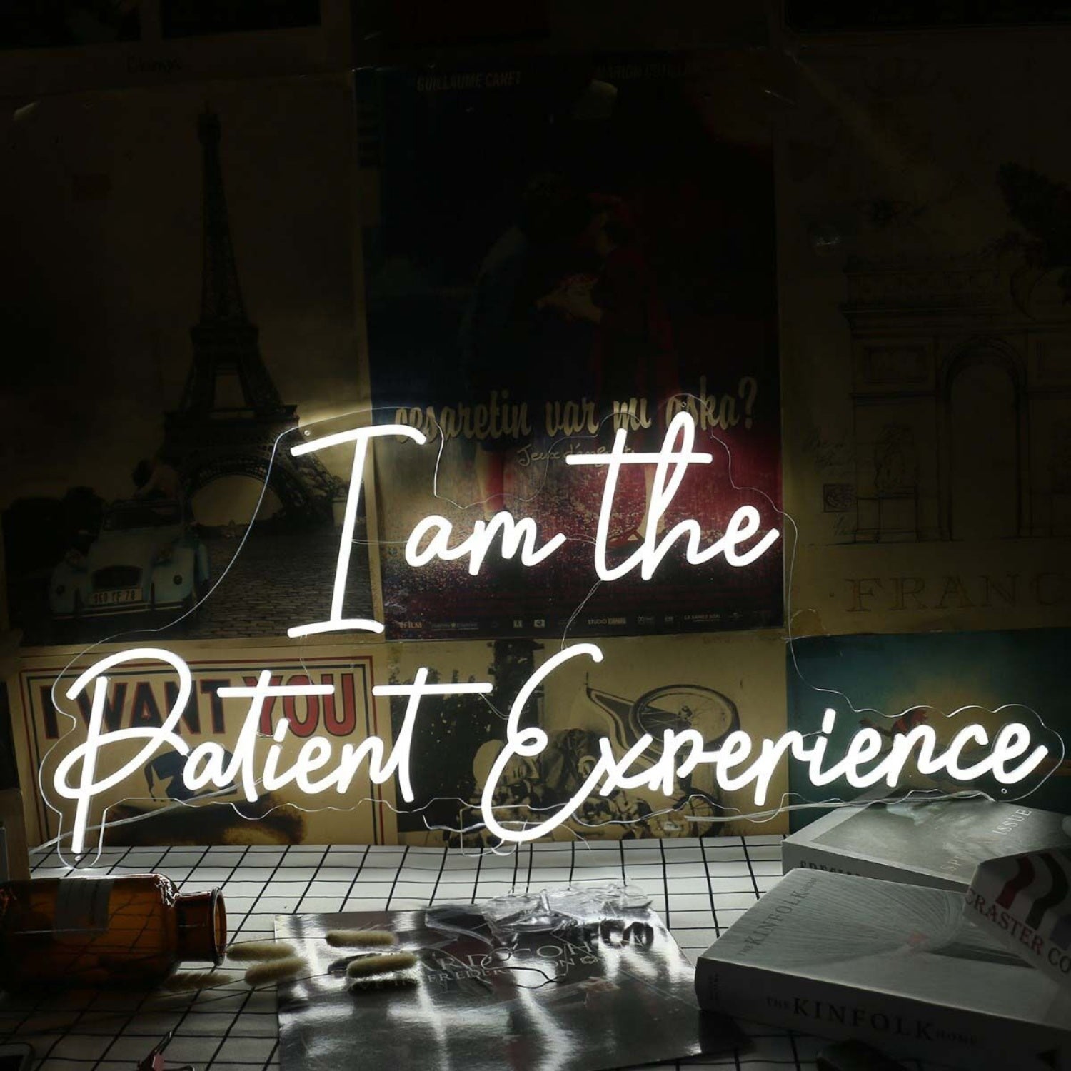 I Am The Patient Experience White Neon Sign | Shineneon