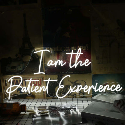 I Am The Patient Experience White Neon Sign | Shineneon