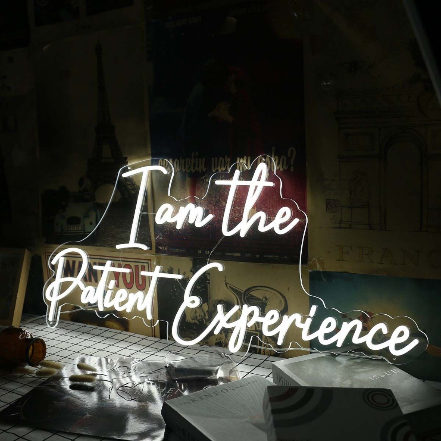 I Am The Patient Experience White Neon Sign | Shineneon