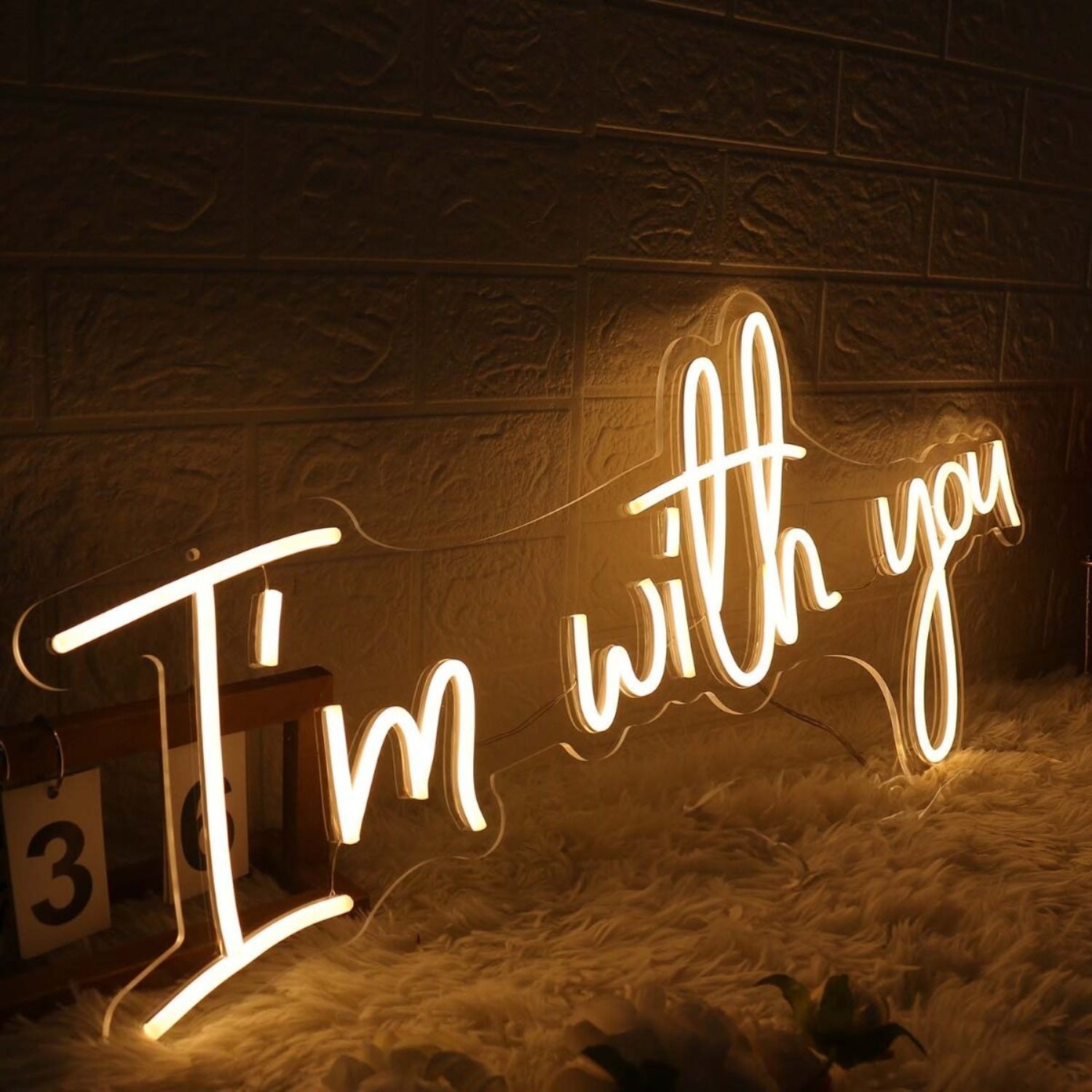 I Am With You Yellow Led Neon Sign | Shineneon