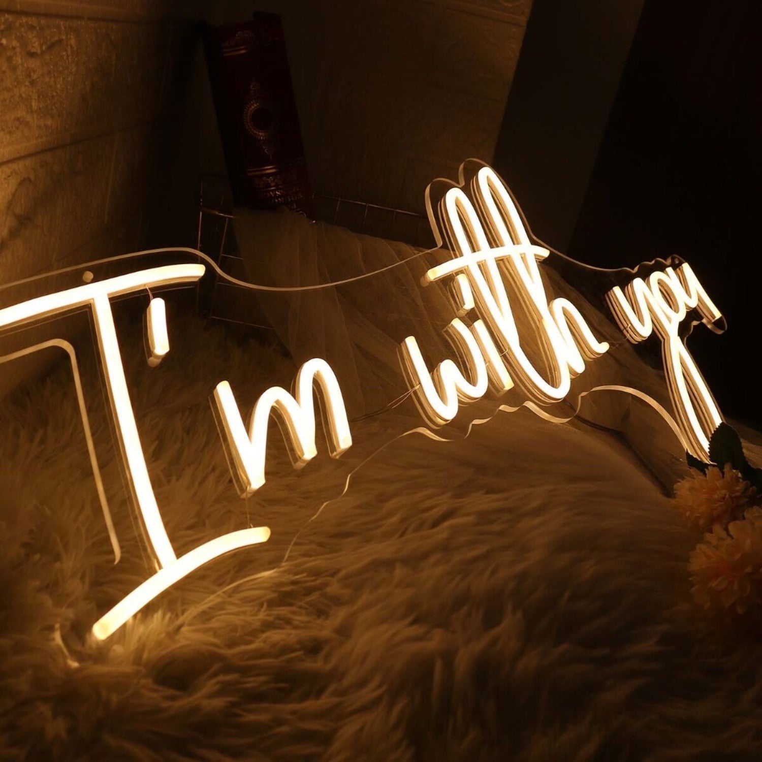 I Am With You Yellow Led Neon Sign - Shineneon