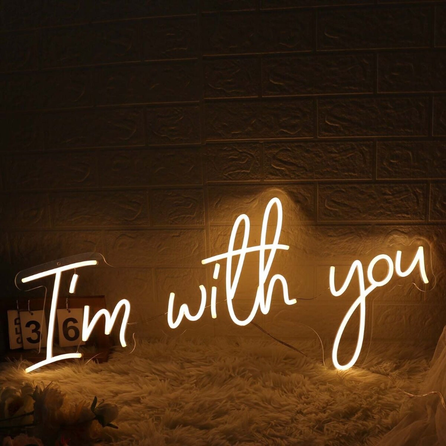 I Am With You Yellow Led Neon Sign - Shineneon