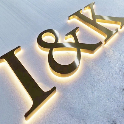 I And K 3D Backlit Channel Letters Led Light Sign - Shineneon