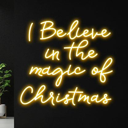 I Believe In The Magic Of Christmas Led Neon Sign | Shineneon