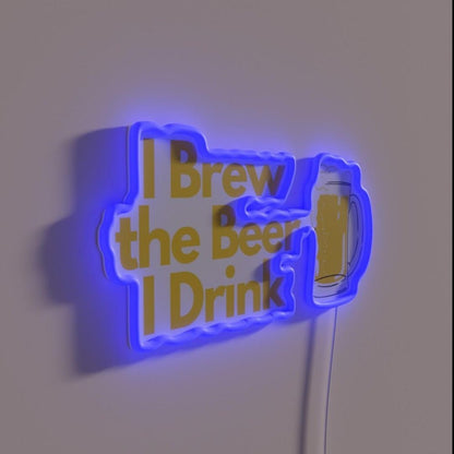 I Brew The Beer I Drink Brewing Master Rgb Led Neon Sign - Shineneon