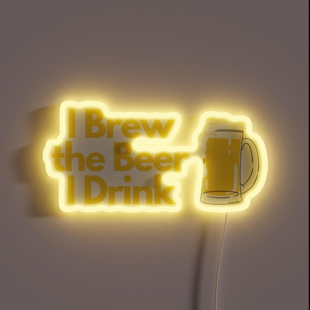 I Brew The Beer I Drink Brewing Master Rgb Led Neon Sign - Shineneon
