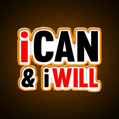 I Can And I Will Gym Fitness Led Neon Sign Rgb Color - LED neon sign view 6
