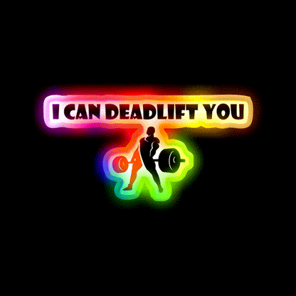 I Can Deadlift You Gym Fitness Led Neon Sign Rgb Color - LED neon sign close-up detail