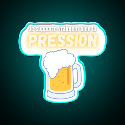 I Can Handle Beer Pressure Humor Really Well Man Cave Bar Led Neon Sign Rgb Color