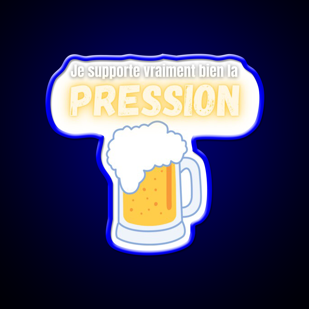 I Can Handle Beer Pressure Humor Really Well Man Cave Bar Led Neon Sign Rgb Color