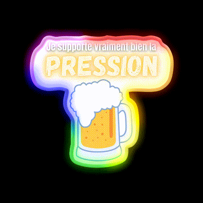 I Can Handle Beer Pressure Humor Really Well Man Cave Bar Led Neon Sign Rgb Color