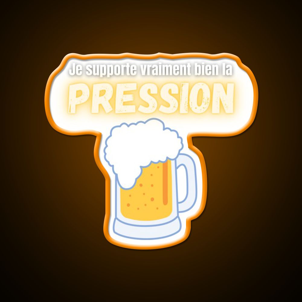 I Can Handle Beer Pressure Humor Really Well Man Cave Bar Led Neon Sign Rgb Color