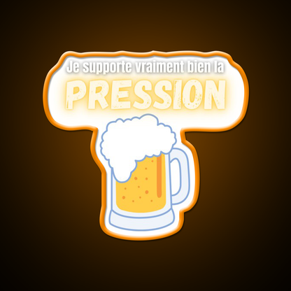 I Can Handle Beer Pressure Humor Really Well Man Cave Bar Led Neon Sign Rgb Color