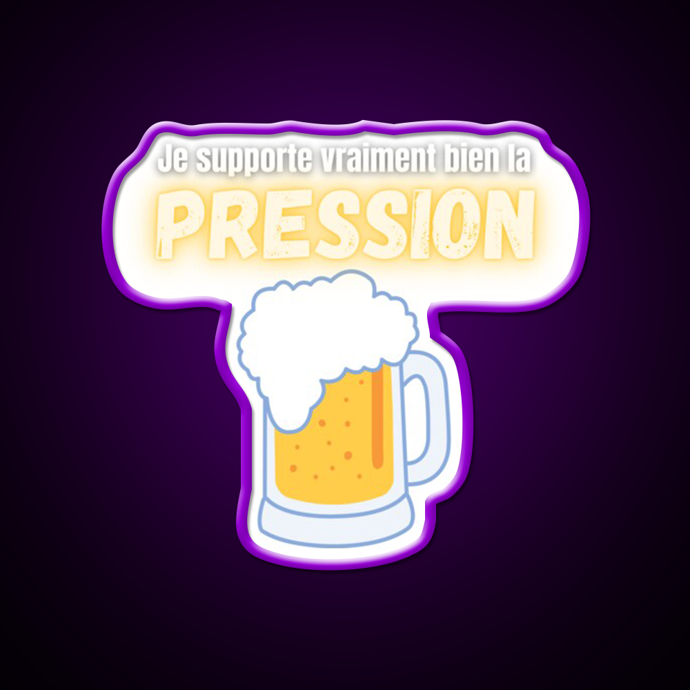 I Can Handle Beer Pressure Humor Really Well Man Cave Bar Led Neon Sign Rgb Color