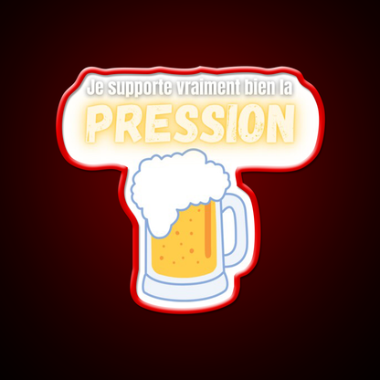 I Can Handle Beer Pressure Humor Really Well Man Cave Bar Led Neon Sign Rgb Color
