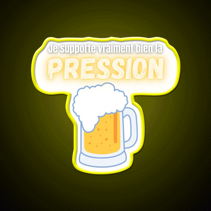 I Can Handle Beer Pressure Humor Really Well Man Cave Bar Led Neon Sign Rgb Color