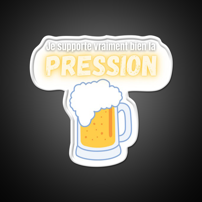 I Can Handle Beer Pressure Humor Really Well Man Cave Bar Led Neon Sign Rgb Color