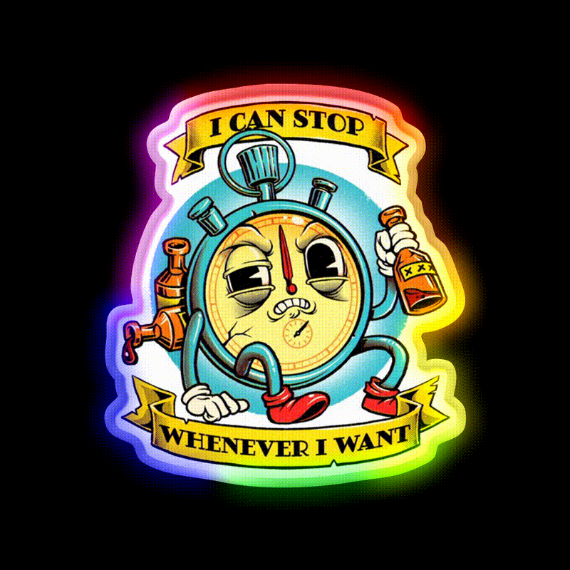 I Can Stop Whenever I Want Beer Bar Decor Led Neon Sign Rgb Color - LED neon sign close-up detail