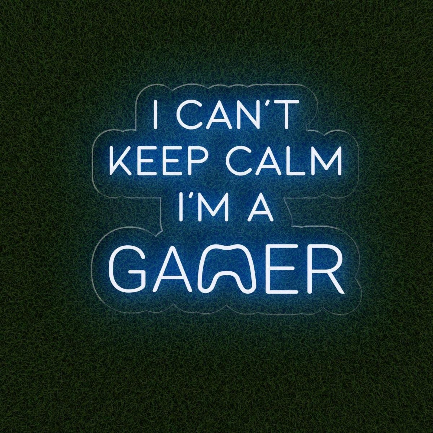 I Cant Keep Calm Im A Gamer Led Neon Sign With Controller For Game Room Decor | Shineneon