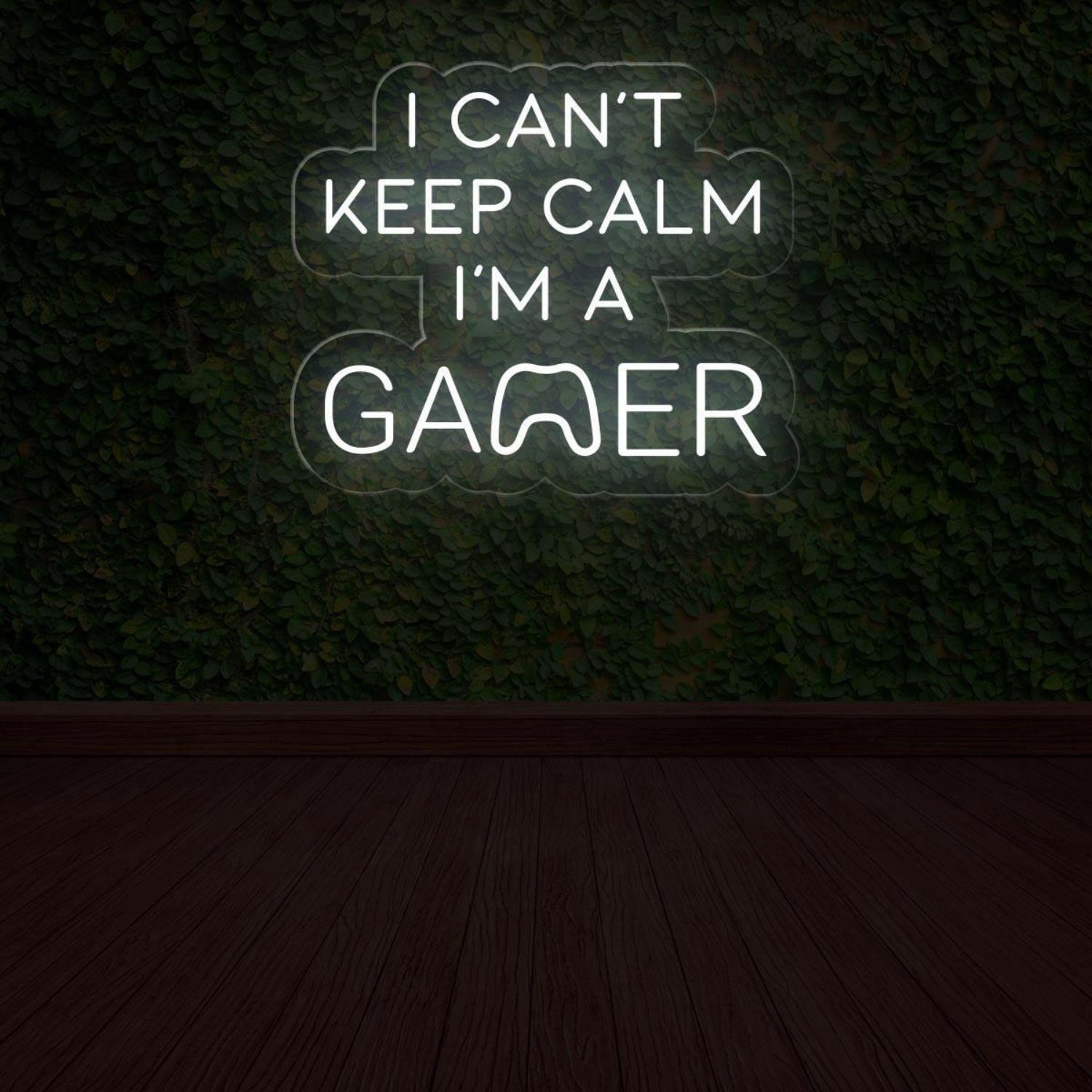 I Cant Keep Calm Im A Gamer Led Neon Sign With Controller For Game Room Decor | Shineneon