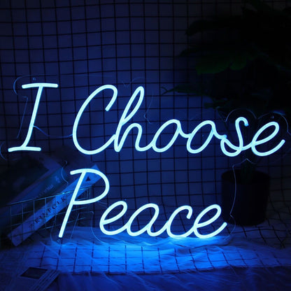 I Choose Peace Neon Sign | Shineneon