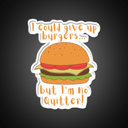 I Could Give Up Burgers Burger Fast Food Led Neon Sign For Burger Place Rgb Color - Shineneon