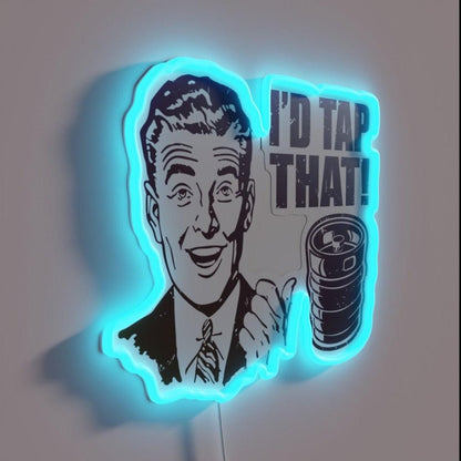 I D Tap That Keg Forecast Rgb Led Neon Sign Bar Wall Decor - Shineneon