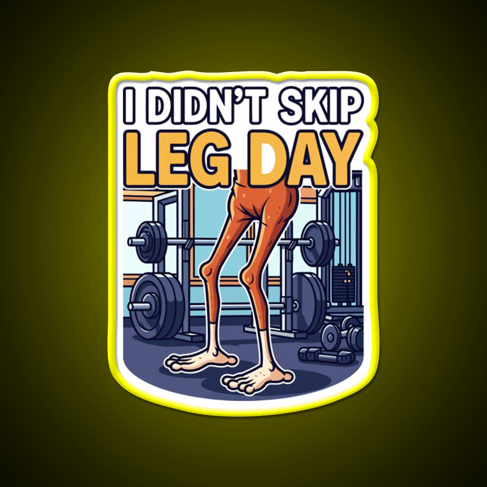 I Didn T Skip Leg Day Gym Fitness Led Neon Sign Rgb Color