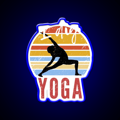 I Dig Yoga Vintage Yoga Led Neon Sign For Wellness Space Rgb Color - Shineneon