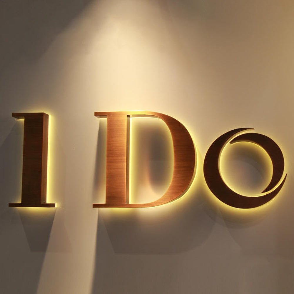I Do 3D Backlit Channel Letters Led Light Sign - Shineneon