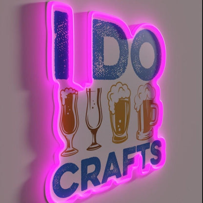 I Do Crafts Craft Beer Home Brewer Rgb Led Neon Sign - Shineneon