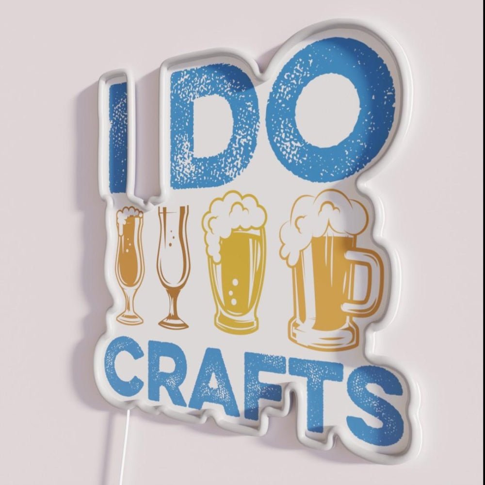 I Do Crafts Craft Beer Home Brewer Rgb Led Neon Sign - Shineneon