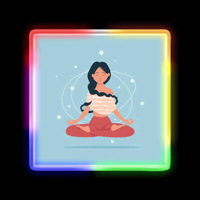 I Do Yoga To Burn Off The Crazy Yoga Led Neon Sign Rgb Color