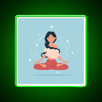 I Do Yoga To Burn Off The Crazy Yoga Led Neon Sign Rgb Color