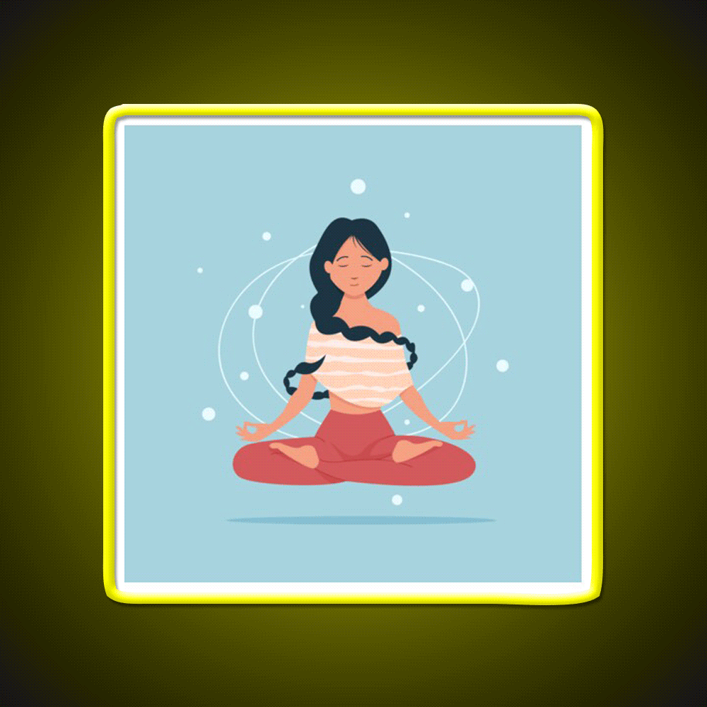 I Do Yoga To Burn Off The Crazy Yoga Led Neon Sign Rgb Color