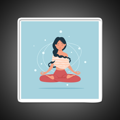 I Do Yoga To Burn Off The Crazy Yoga Led Neon Sign Rgb Color