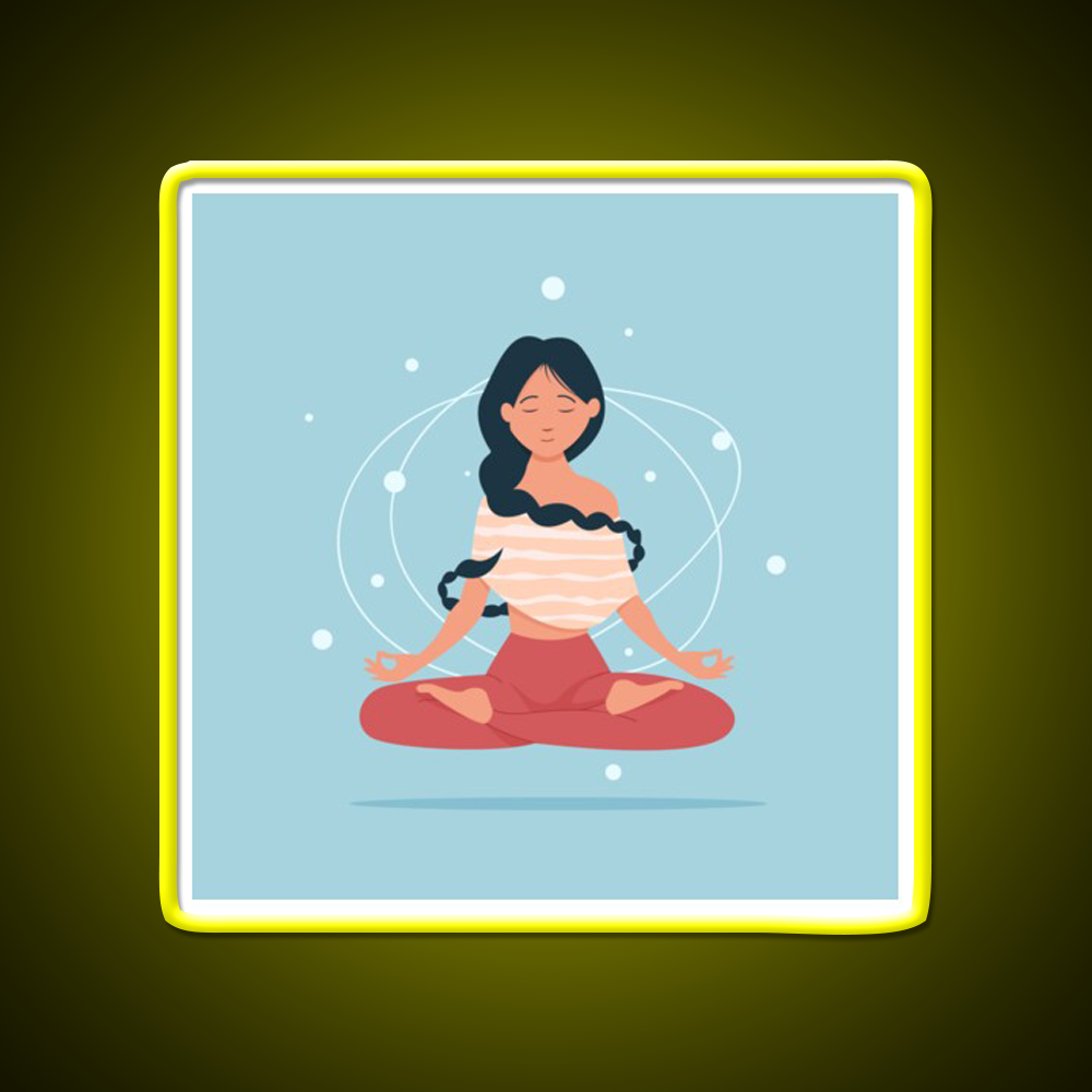 I Do Yoga To Burn Off The Crazy Yoga Led Neon Sign Rgb Color