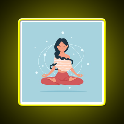 I Do Yoga To Burn Off The Crazy Yoga Led Neon Sign Rgb Color