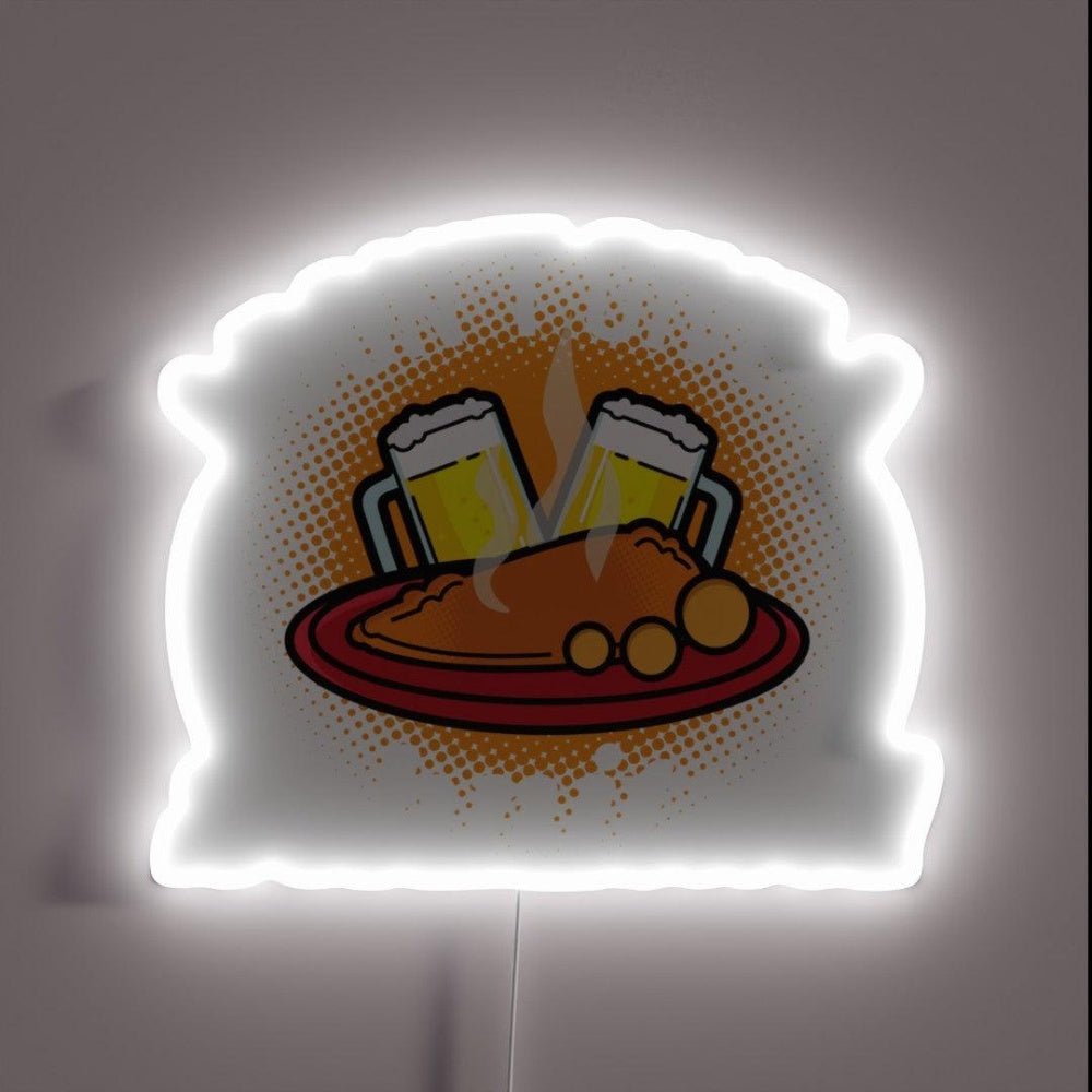I Dont Give A Schnitzel Germany Food Rgb Led Neon Sign - Shineneon