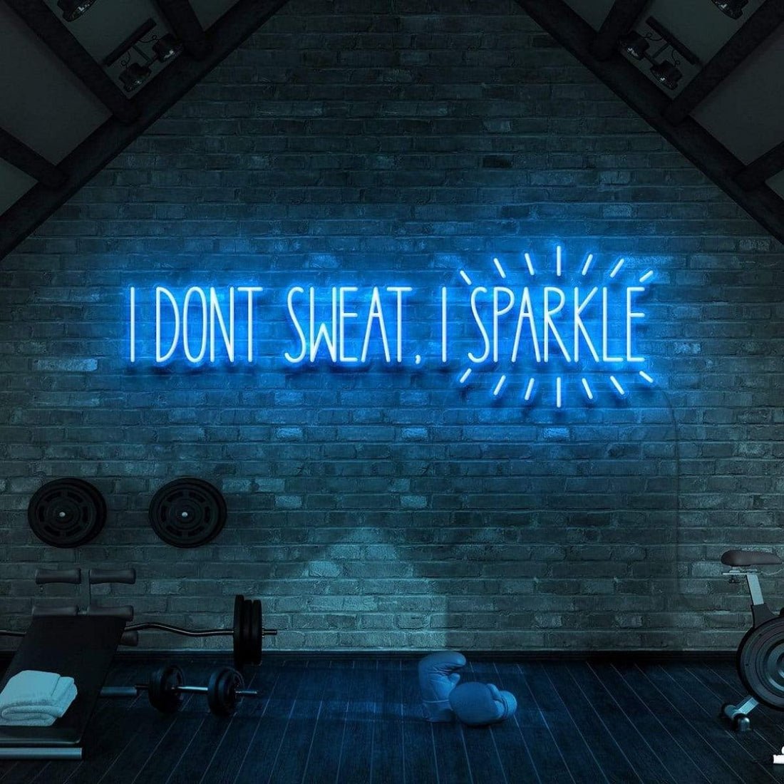 I Dont Sweat I Sparkle Led Sign Business Neon Sign - Shineneon