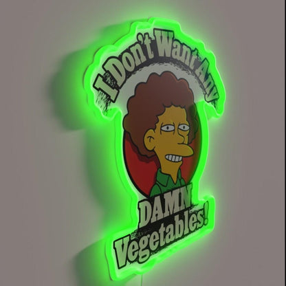 I Dont Want Any Damn Vegetables Rgb Led Neon Sign - Shineneon