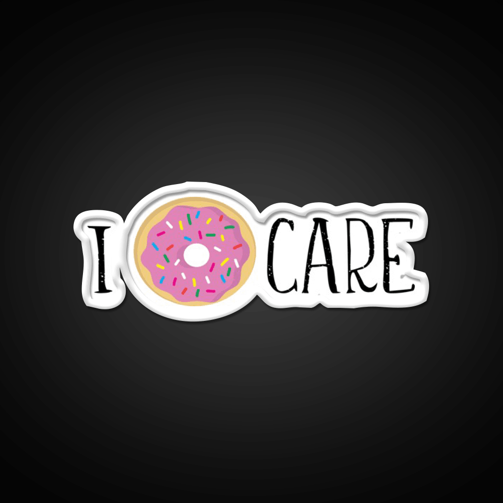 I Donut Care Fast Food Led Neon Sign For Burger Place Rgb Color - Shineneon