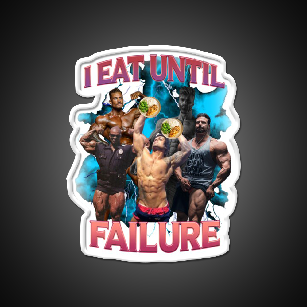 I Eat Until Failure Gym Fitness Led Neon Sign Rgb Color - LED neon sign view 11
