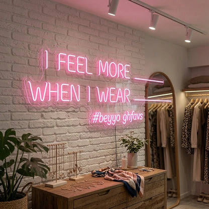 I Feel More When Wear LED Neon Sign - Shineneon