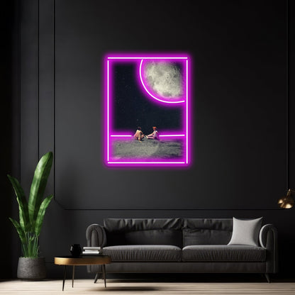 I Gave You The Moon For A Smile Artwork Led Custom Signs - Shineneon