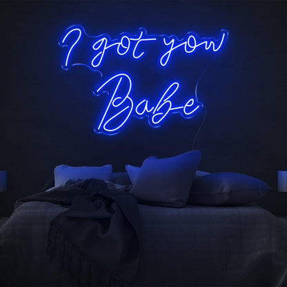 I Got You Babe White Led Neon Sign For Couples Bedroom Decor | Shineneon